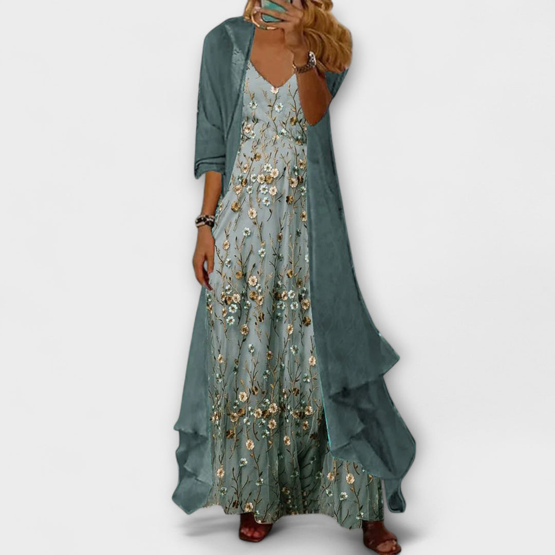 Zenzi - Maxikleid mit Jacke (2-teiliges Set)