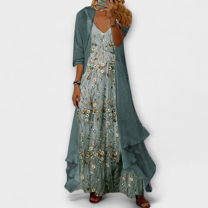 Zenzi - Maxikleid mit Jacke (2-teiliges Set)