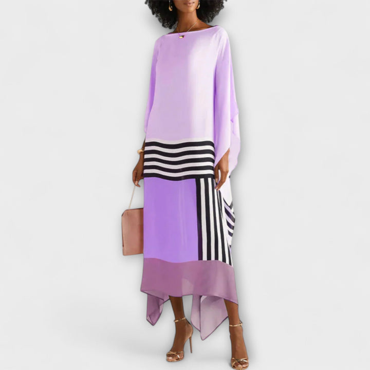 Anke - Locker geschnittener geometrischer Kaftan
