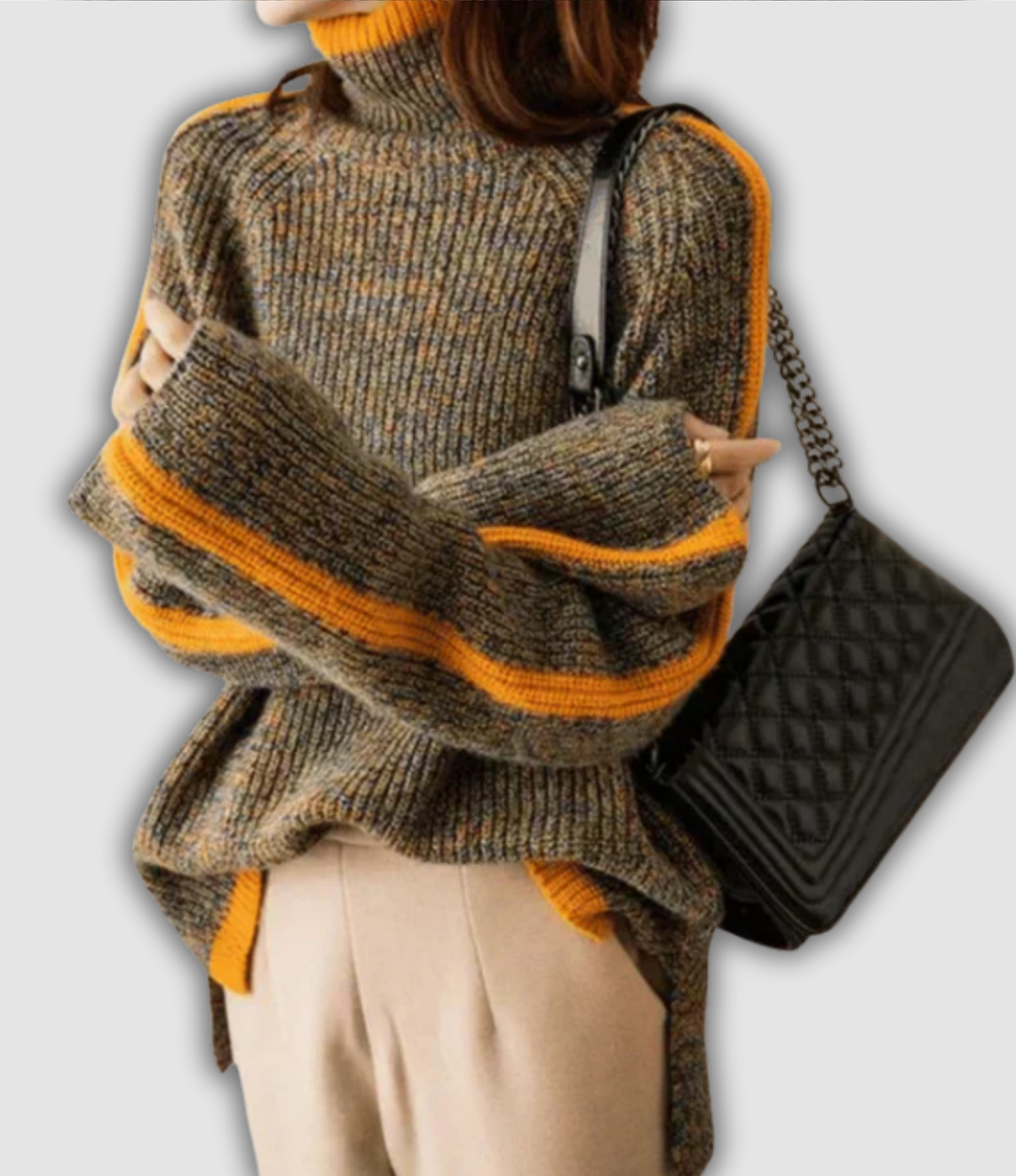Hilma - Pullover mit hohem Kragen