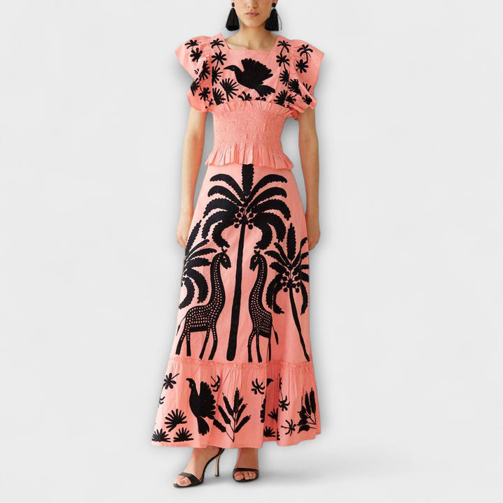 Britta - Schickes Palmbaumkleid