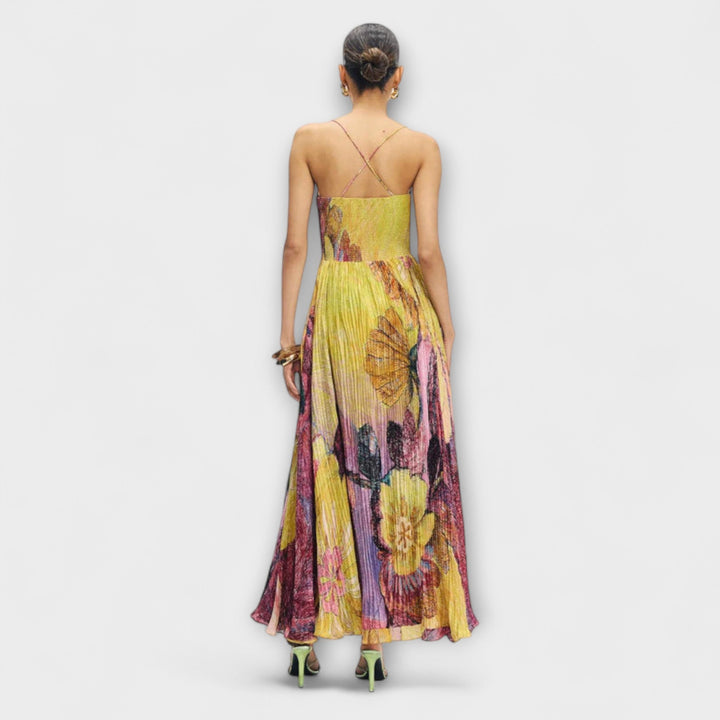 Emma - Maxikleid mit lebhaftem Ikat-Druck