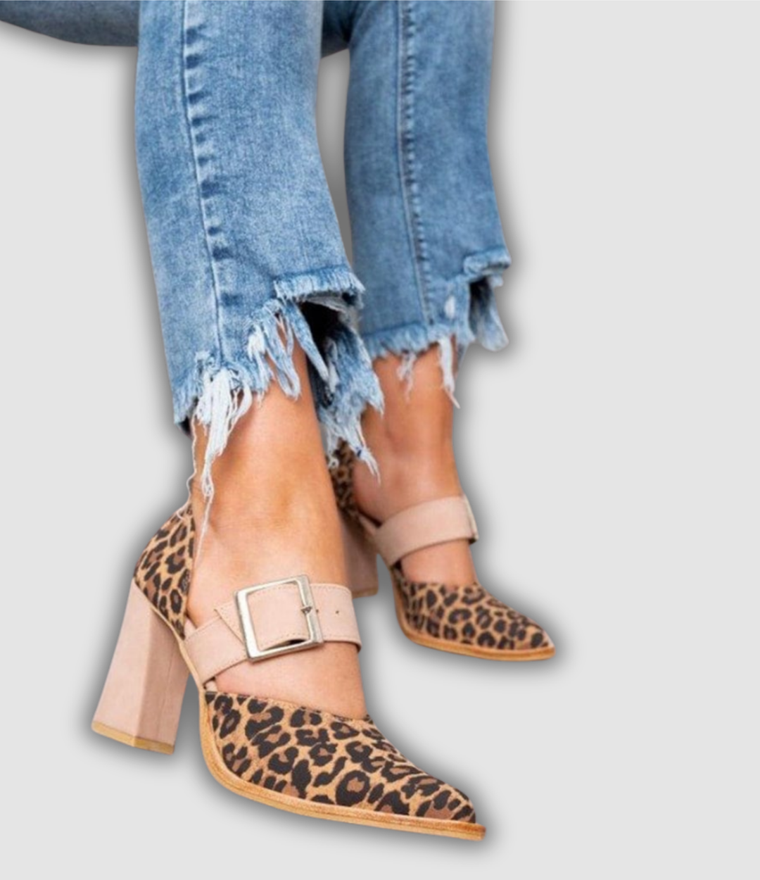 Mathildis - Leopard Wildleder Heels
