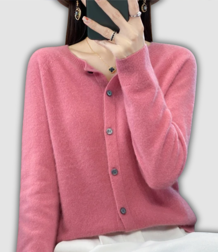 Wilfriede - Klassische Strickjacke