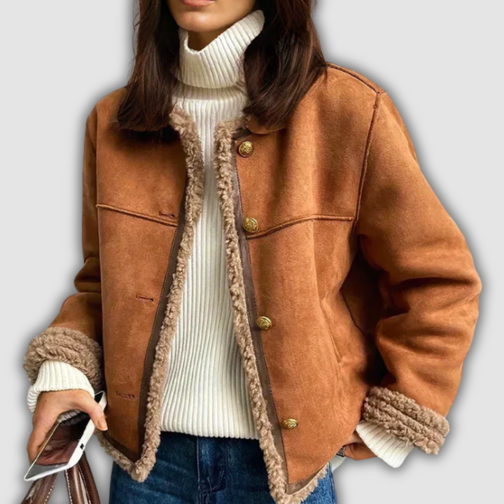 Caelith - Warme und raffinierte Lederjacke