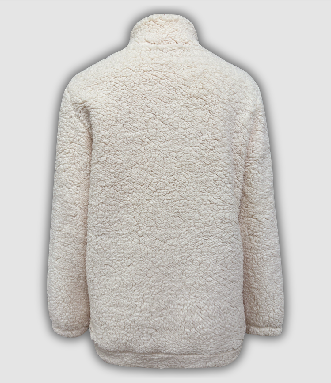 Leokadia - Pullover mit Viertel-Reißverschluss und Aufnähern