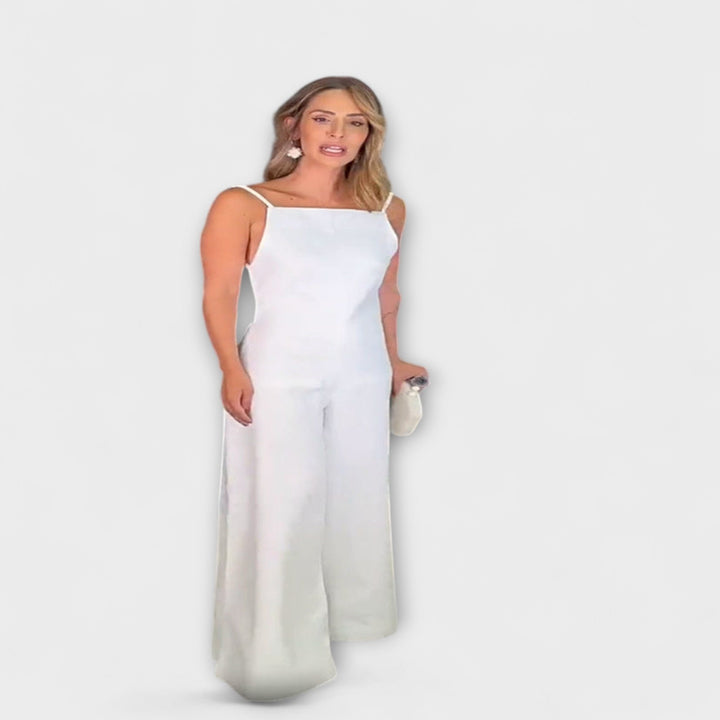 Angelika - Strahlender Halter-Jumpsuit