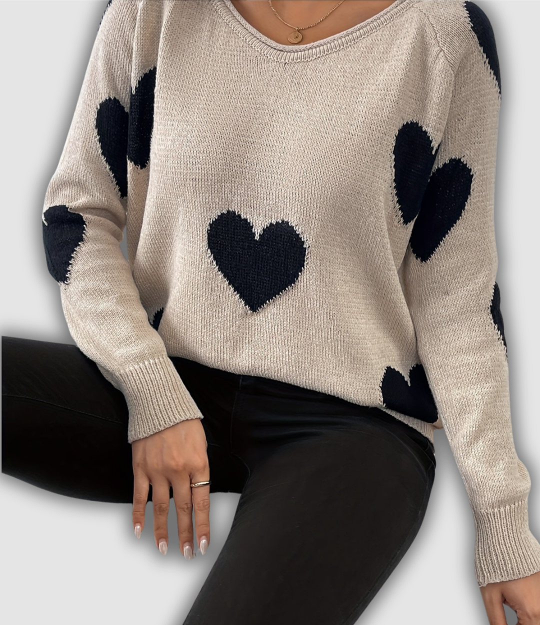 Delfina - Eleganter Langarm Pullover