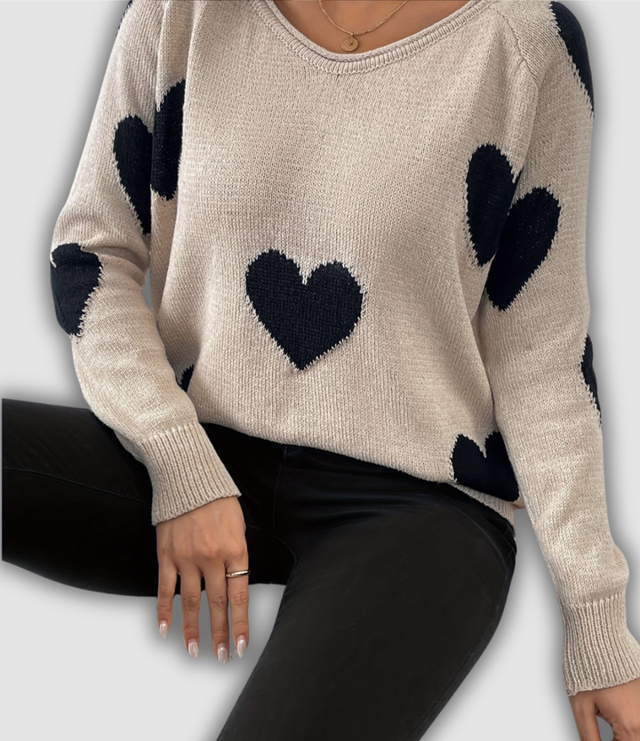 Delfina - Eleganter Langarm Pullover