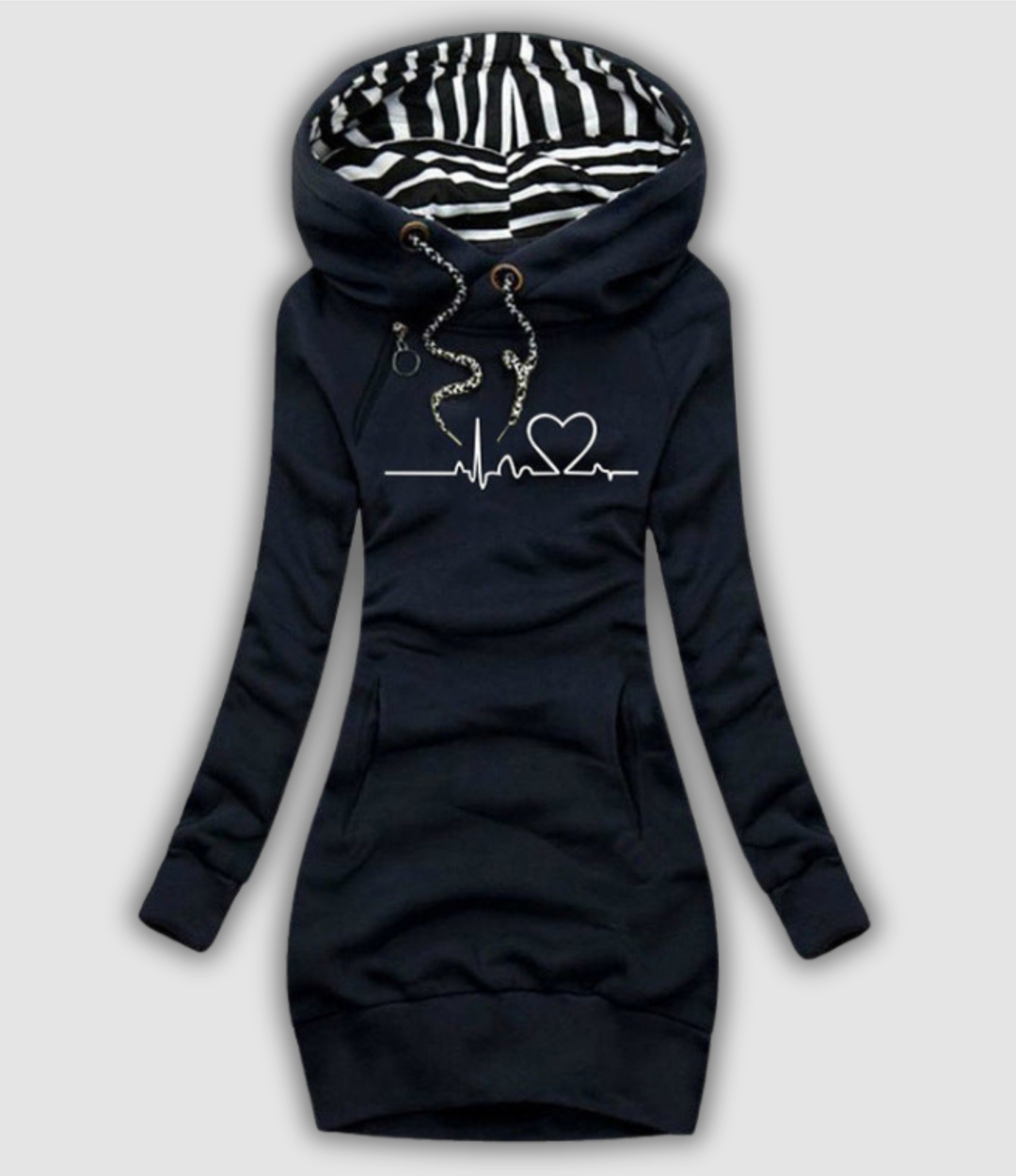 Hadwig - Gemusterter Strickkleid Pullover