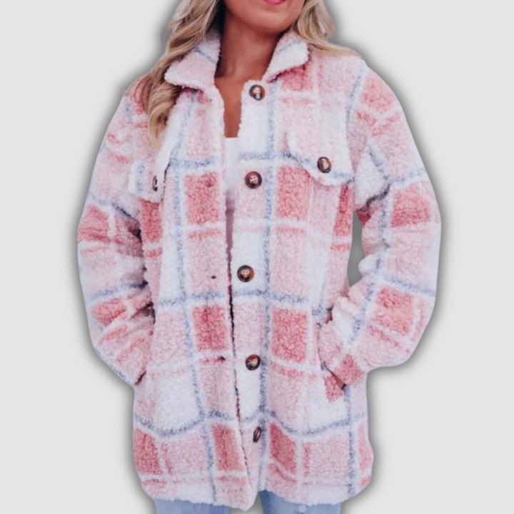 Laura - Kariertes Fleecejacke aus Polar-Fleece