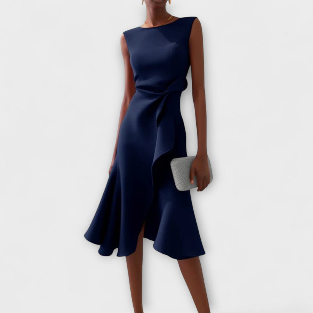 Sarah – Draped Asym Midi