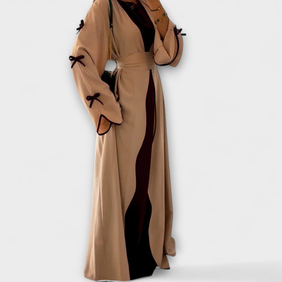 Leni - Schicker Cardigan und Kleid Duo mit Schleifenverzierung