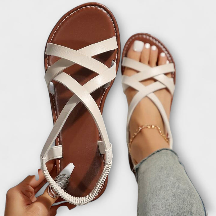 Carola - Damen Sandalen mit leichtem Kreuzverschluss
