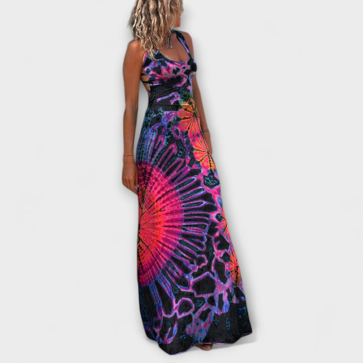 Elisabeth - La Bamba Tie-Dye Print Maxikleid