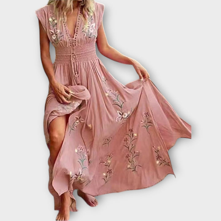 Greta – Boho-Kleid mit zauberhaften Stickereien