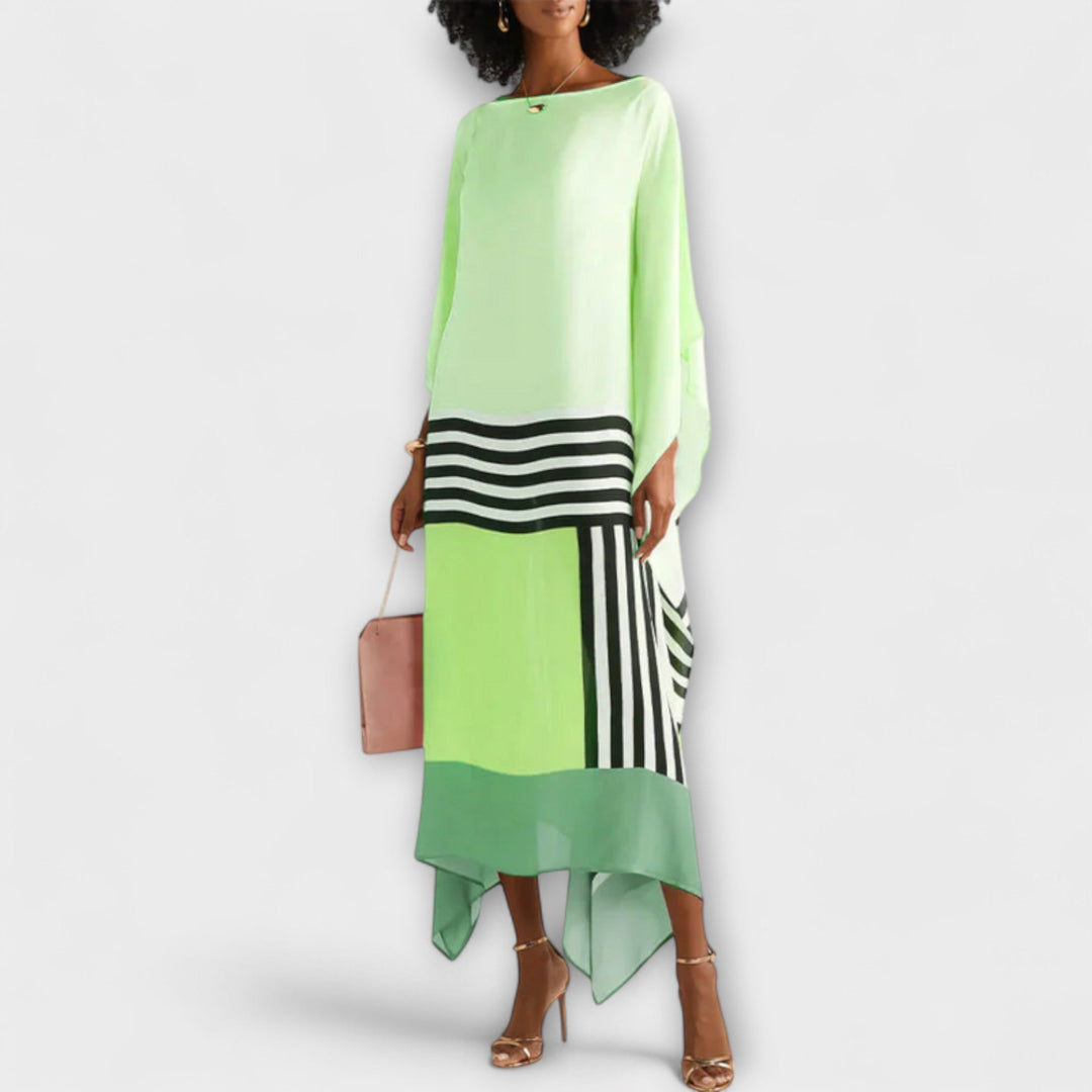Anke - Locker geschnittener geometrischer Kaftan