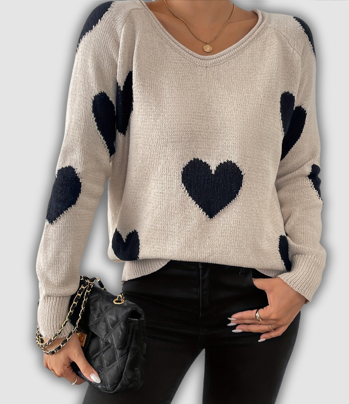 Delfina - Eleganter Langarm Pullover