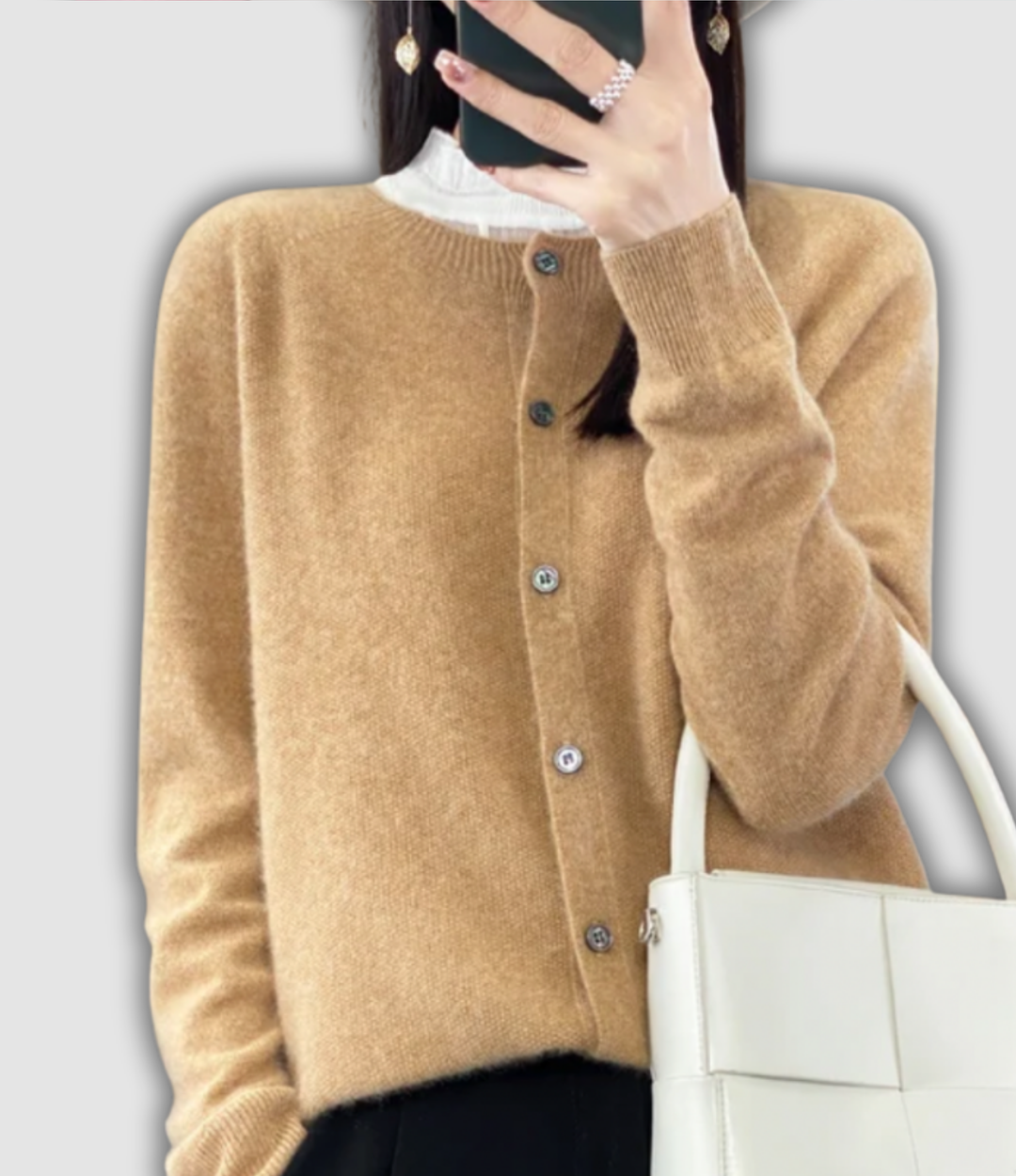 Wilfriede - Klassische Strickjacke