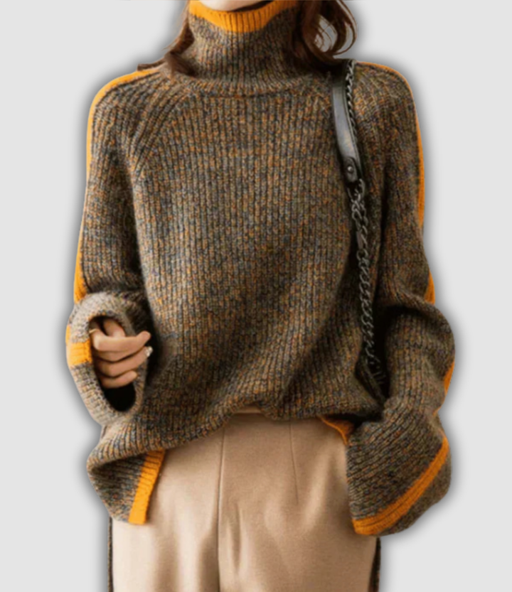 Hilma - Pullover mit hohem Kragen