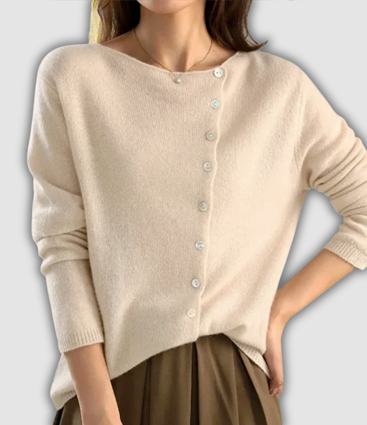 Meike - Eleganter Strickjackenpullover