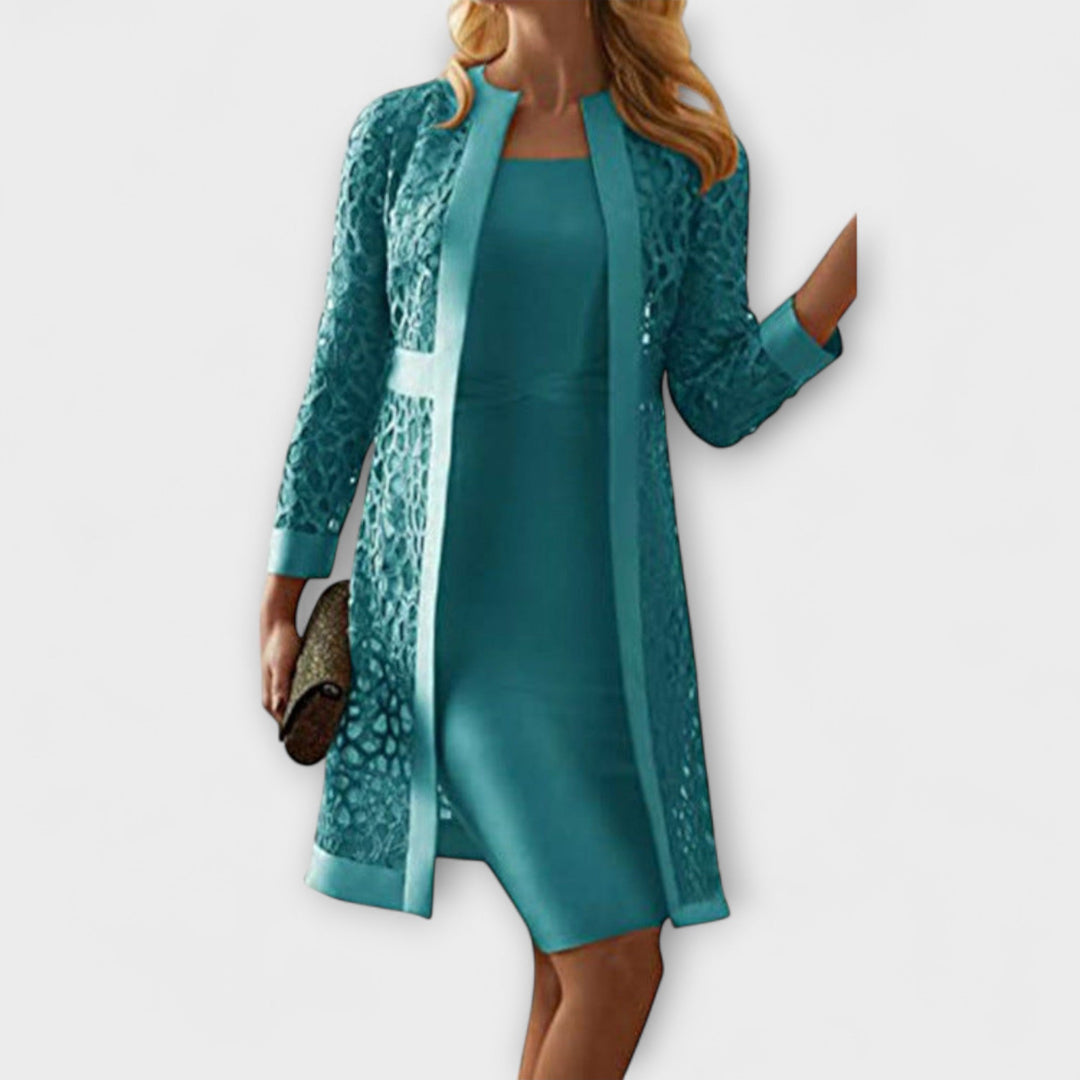 Luzia - Elegantes Zweiteiliges Spitzenkleid