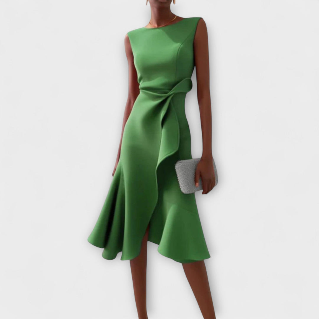 Sarah – Draped Asym Midi
