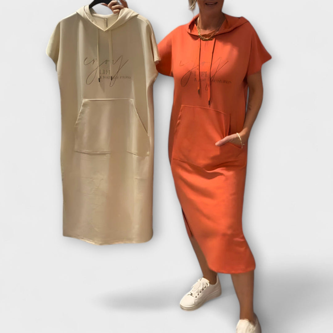 Jule - Entspanntes Kapuzenkleid