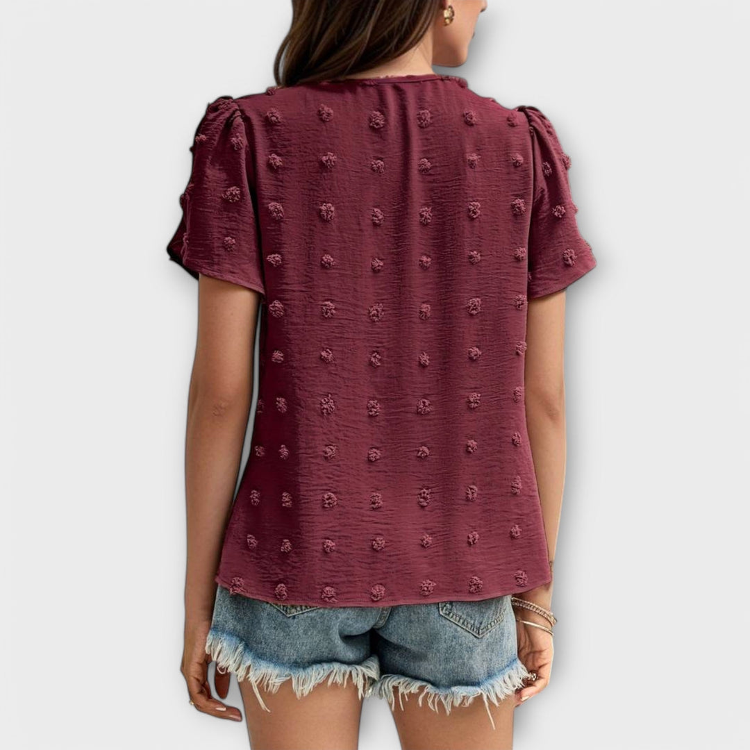 Katja - Die perfekte Polka-Dot-Bluse