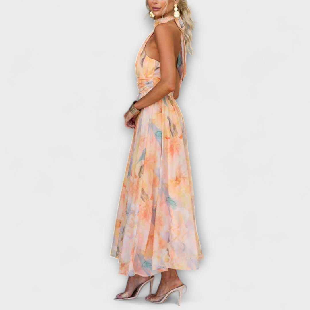 Hannah – Aquarell Maxikleid