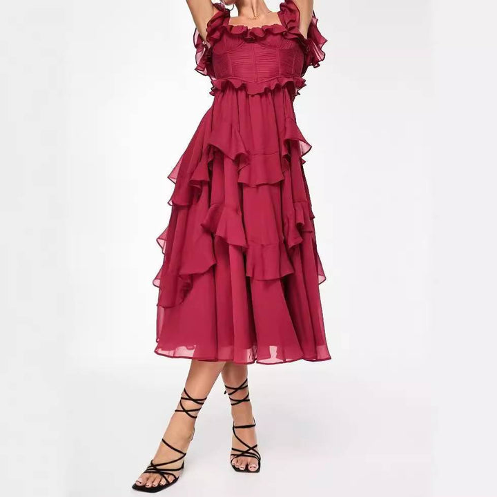 Karolin - Kleid mit Rüschendetails