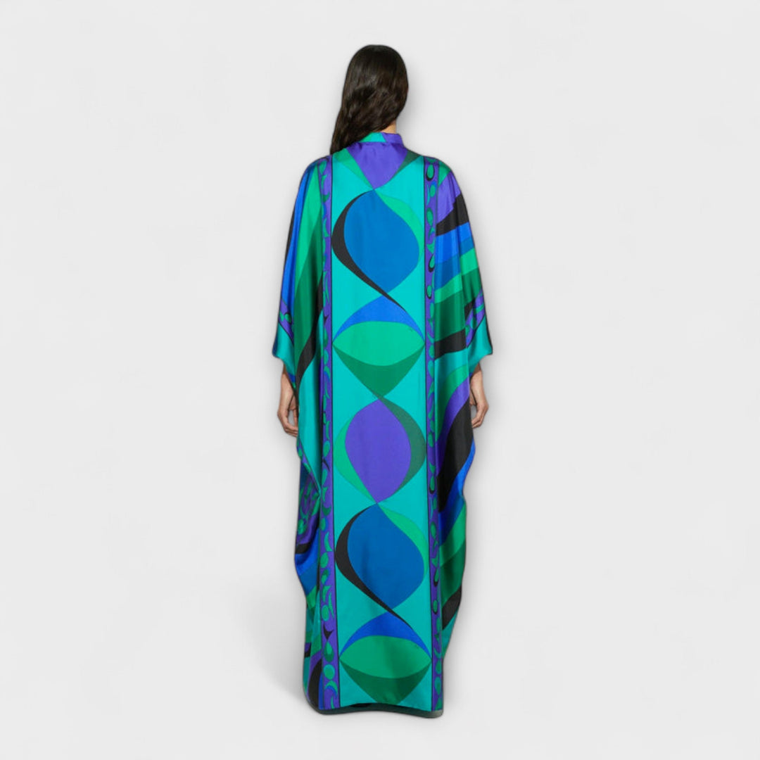 Isabella - Lebendiger Psychedelischer Kaftan