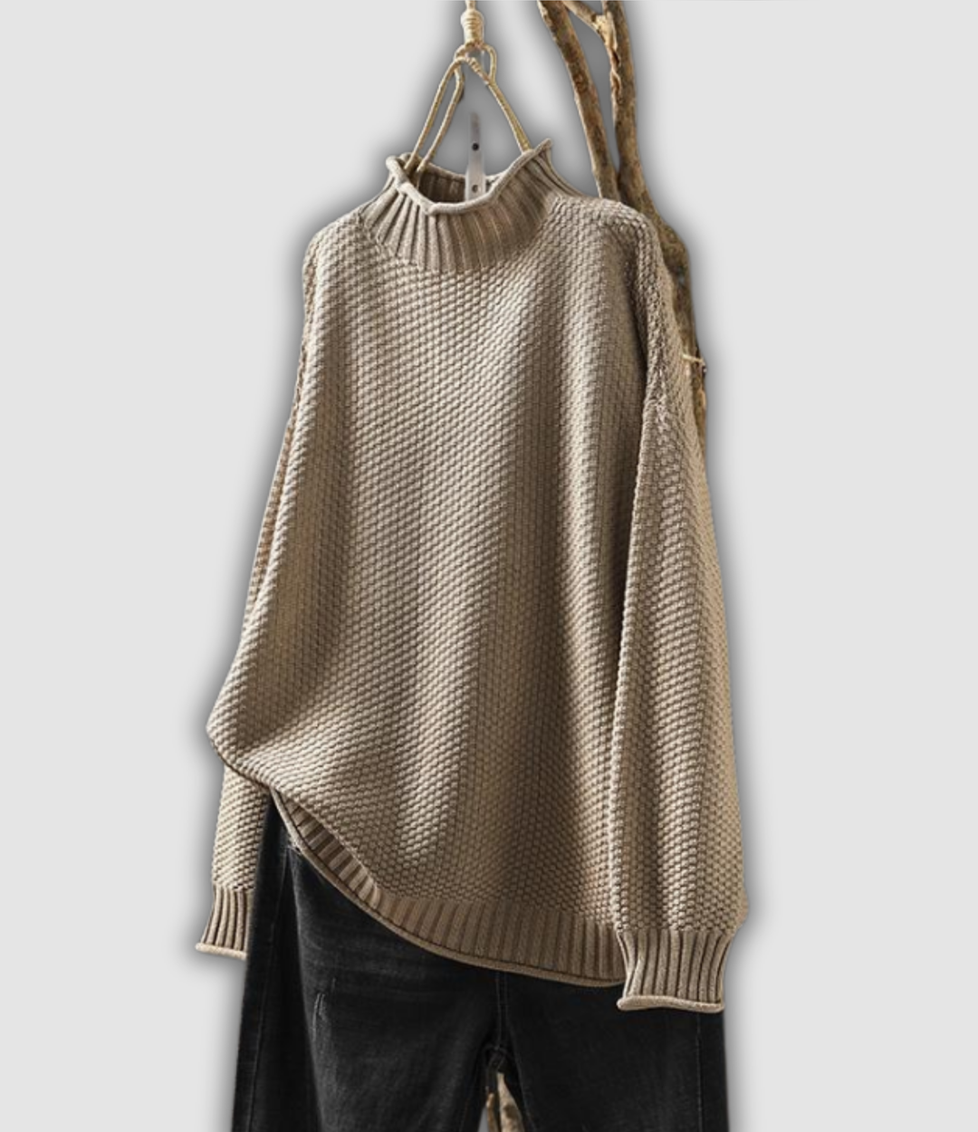 Bärbel - Waffelstrick Pullover