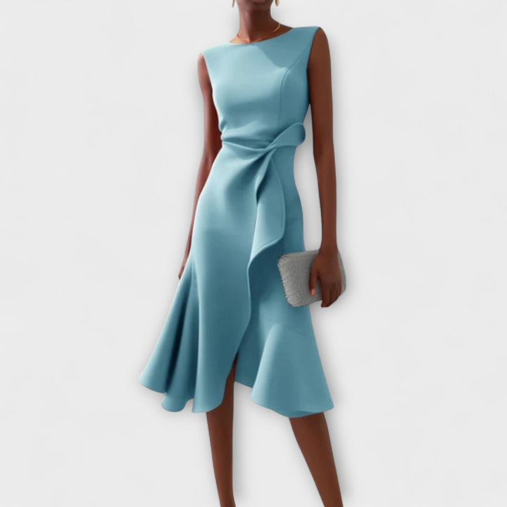 Sarah – Draped Asym Midi