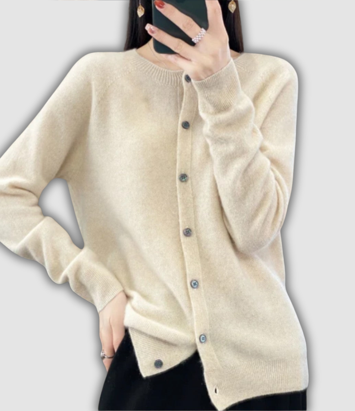 Wilfriede - Klassische Strickjacke