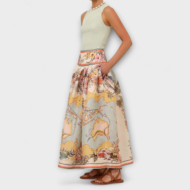 Melina – Eleganter Midirock Für Damen