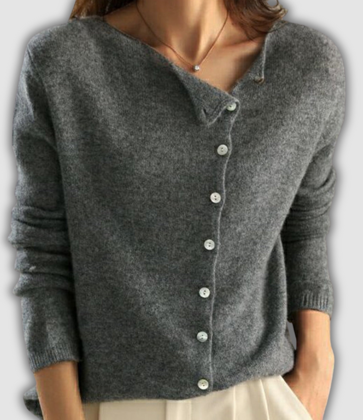 Meike - Eleganter Strickjackenpullover