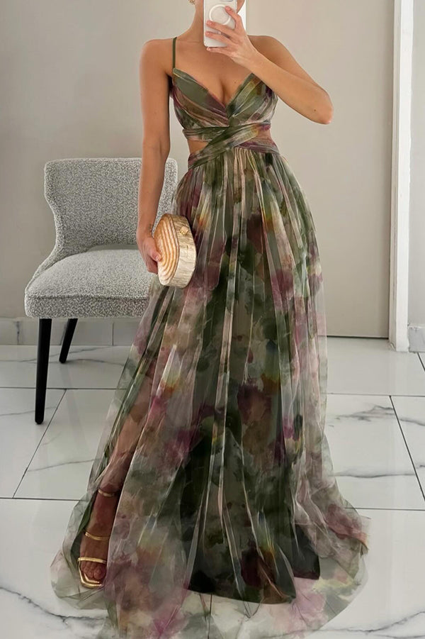 Leni – Florales Maxikleid