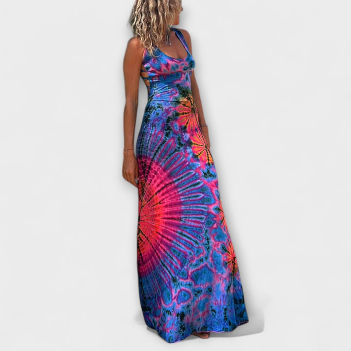 Elisabeth - La Bamba Tie-Dye Print Maxikleid