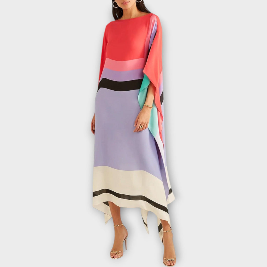 Anke - Locker geschnittener geometrischer Kaftan