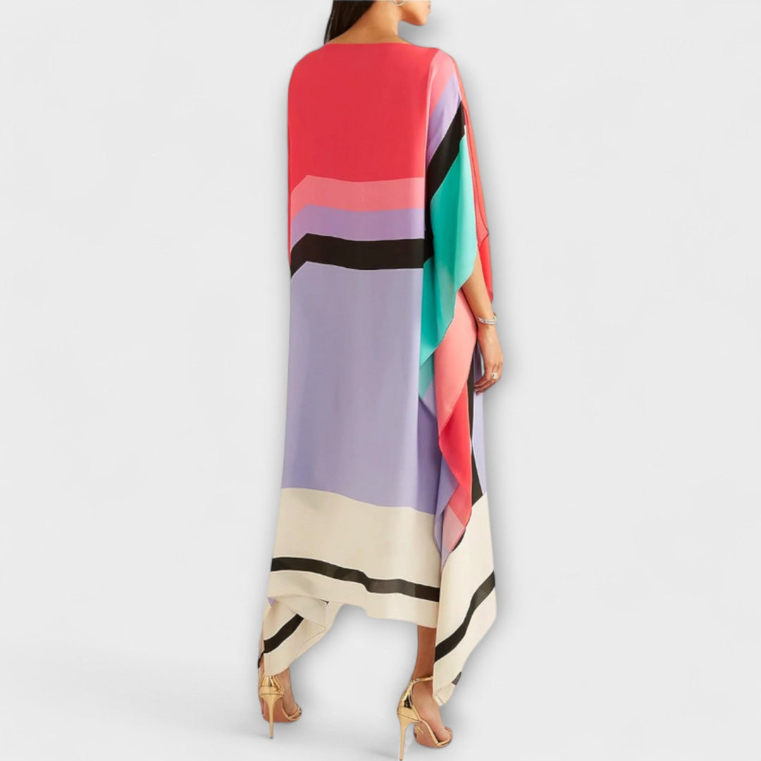Anke - Locker geschnittener geometrischer Kaftan