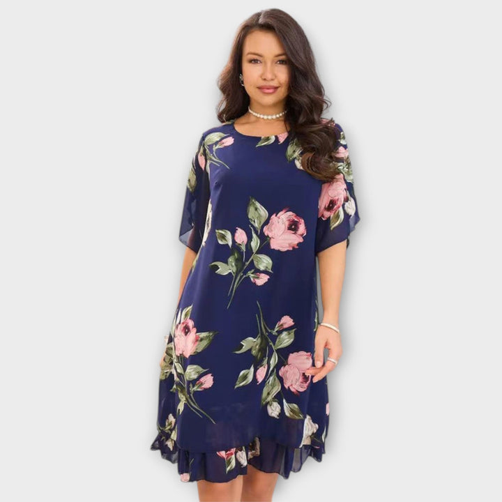 Stefanie - Elegantes Chiffonkleid