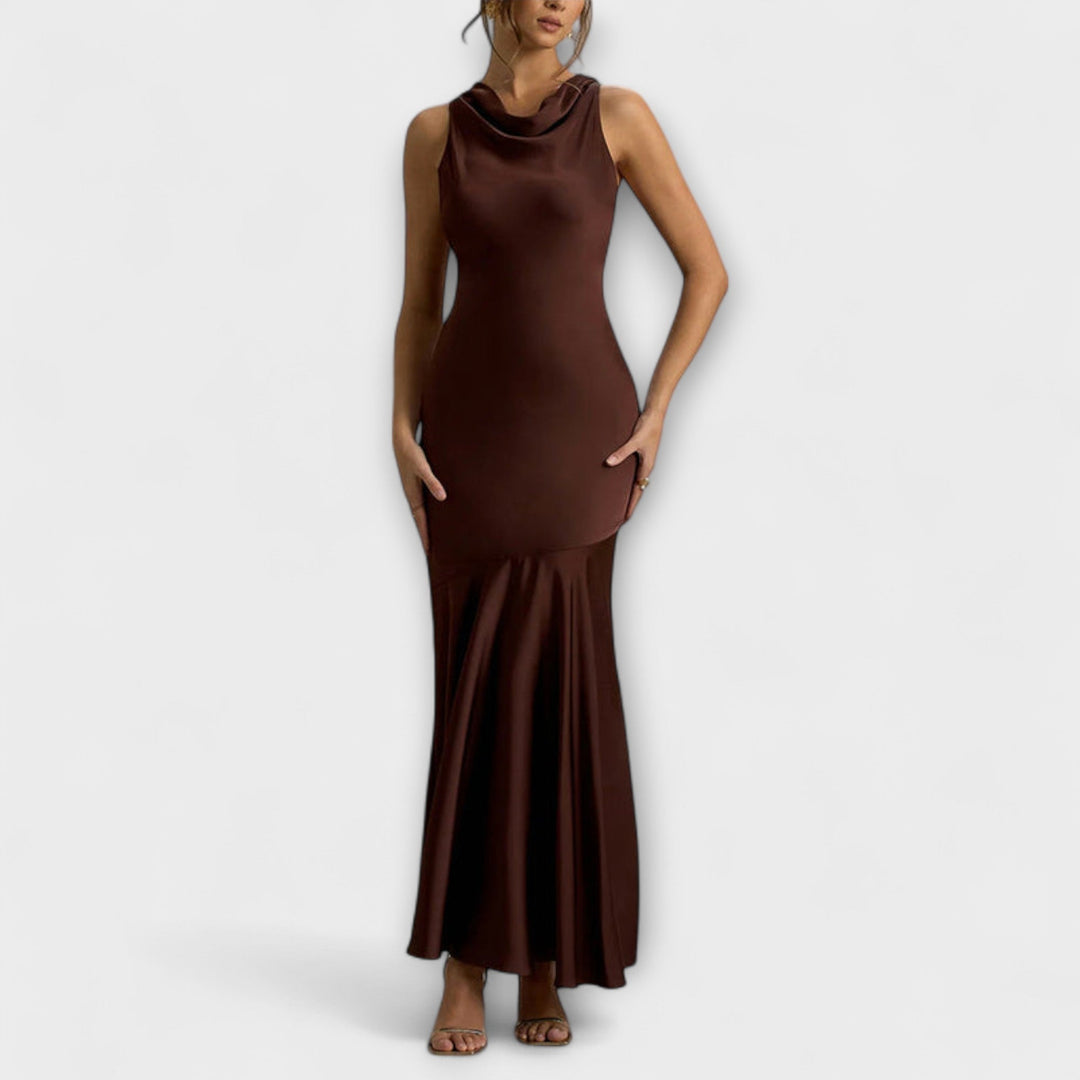 Therese - Elegantes Maxikleid aus Satin
