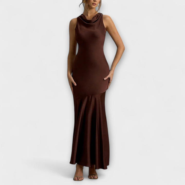 Therese - Elegantes Maxikleid aus Satin