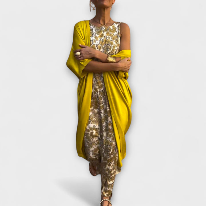 Annabell - Schickes Kleid mit Passendem Cardigan