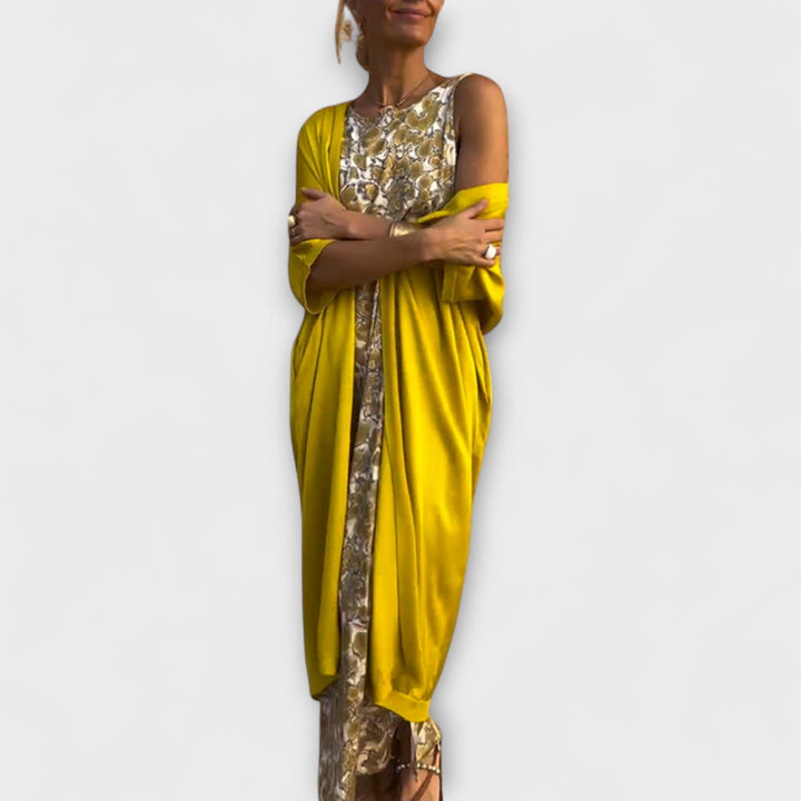 Annabell - Schickes Kleid mit Passendem Cardigan