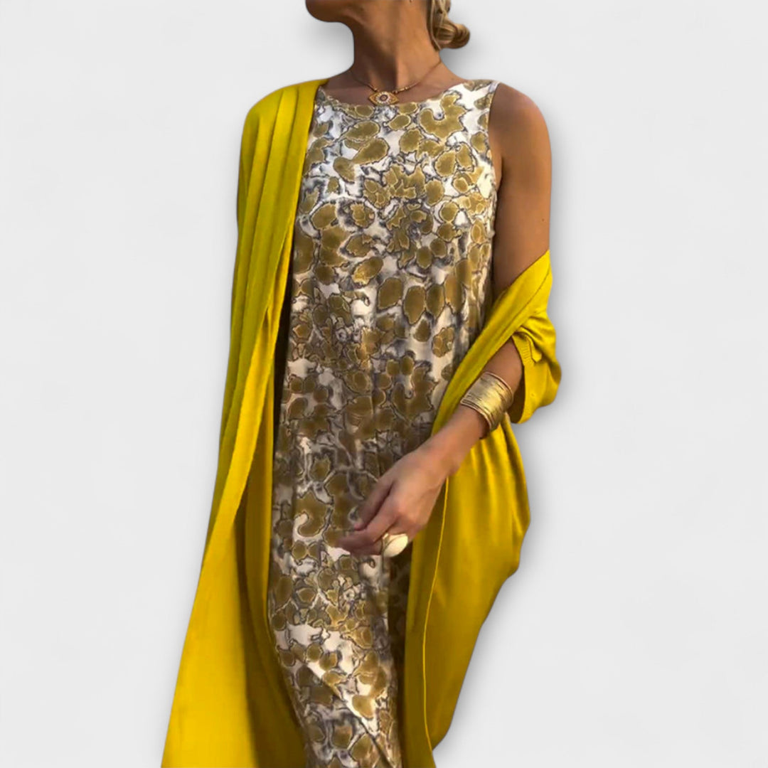 Annabell - Schickes Kleid mit Passendem Cardigan