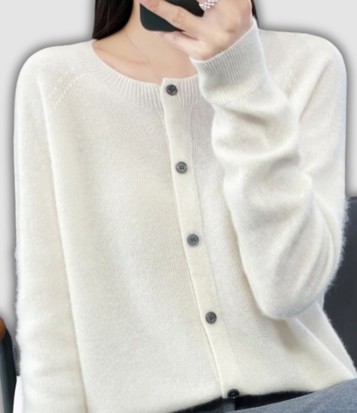 Wilfriede - Klassische Strickjacke