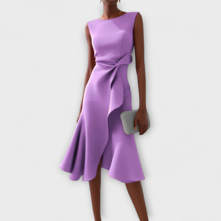 Sarah – Draped Asym Midi