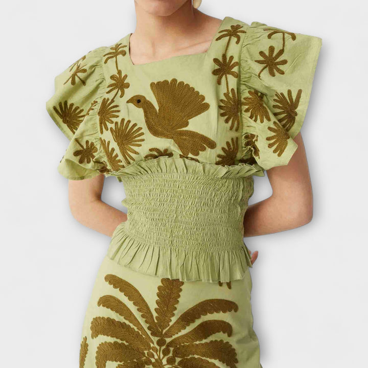 Britta - Schickes Palmbaumkleid